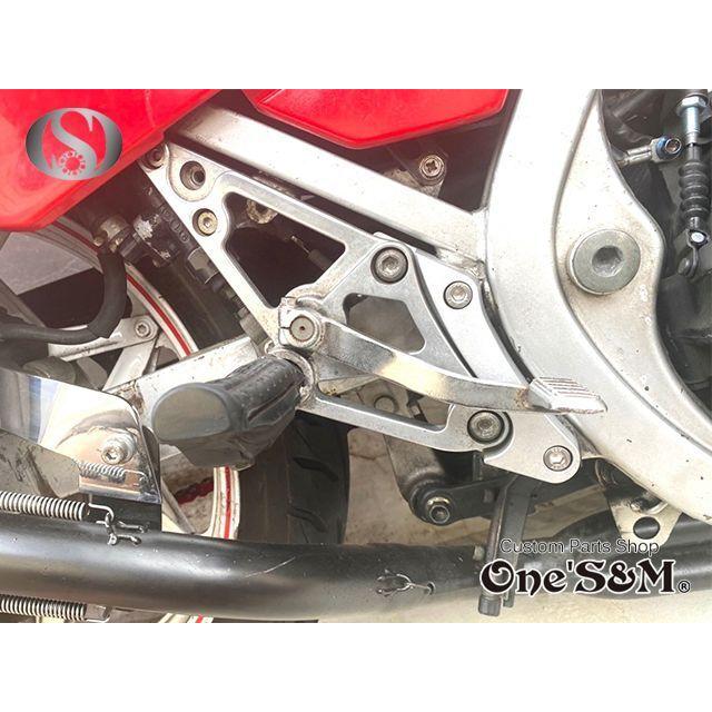 送料込！ 初回限定特価！ 数量限定 CNC アルミジュラルミン削り出し バックステップ CBR400F 専用の画像