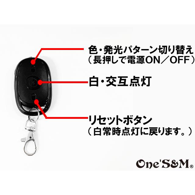 配線不要】 リモコン付き 爆光 ストロボ機能搭載 7Color LED 配線不要】 リモコン付き 爆光 ストロボ機能搭載 7Color LED