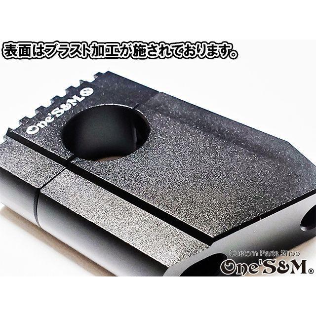 CNCアルミ削り出し ハンドルクランプホルダー セットバック付き 35φ車