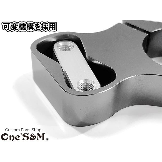 可変 CNCアルミ削り出し ハンドルクランプホルダー セットバック 可変 CNCアルミ削り出し ハンドルクランプホルダー セットバック