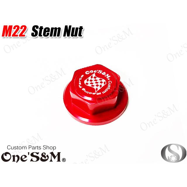 ゆ ゆステアリングステムナット CNC削出し ステムナット M22 P1.0 [E29