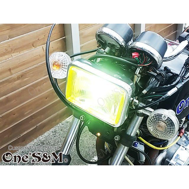 アウトレット品 角型ヘッドライト イエローレンズ 高品質LED アウトレット品 角型ヘッドライト イエローレンズ 高品質LED