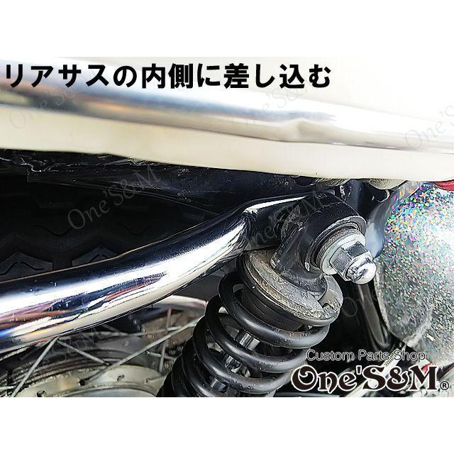 アウトレット品 メッキ リアキャリア ウインカーステー ケツアゲ機能