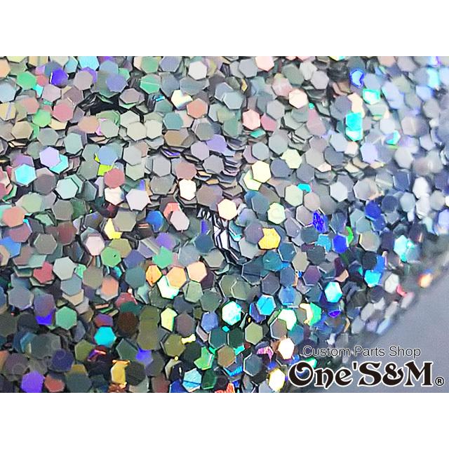 ゆ高品質ラメ フレーク 50g 塗装 カラー：レインボー 1mm [U10-2RGB
