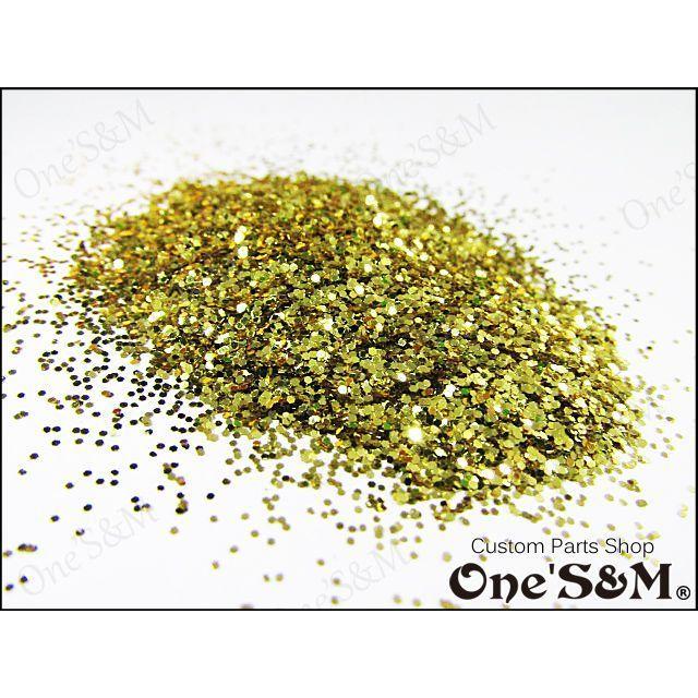 ゆ最高級 50g 六角ラメフレーク 塗装 0.5mm カラー:18K風ゴールド [U10