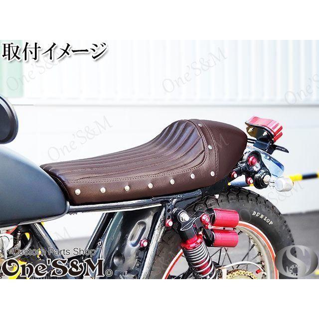 SR400 SR500 汎用 バーチカル カフェシート セミダブル スタッド