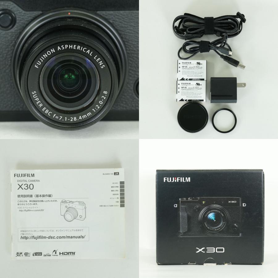 良品] FUJIFILM X30 ブラック | コンパクトデジタルカメラ 【公式通販】
