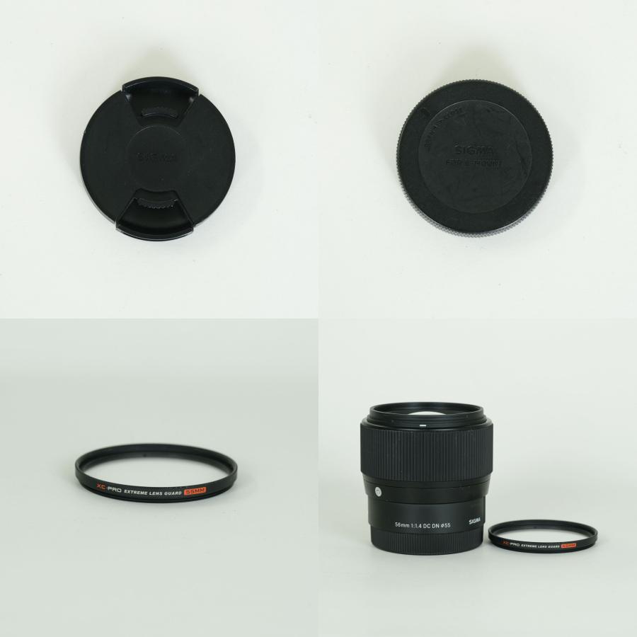 良品 | フィルター付] SIGMA 56mm F1.4 DC DN｜Contemporary [ソニーE
