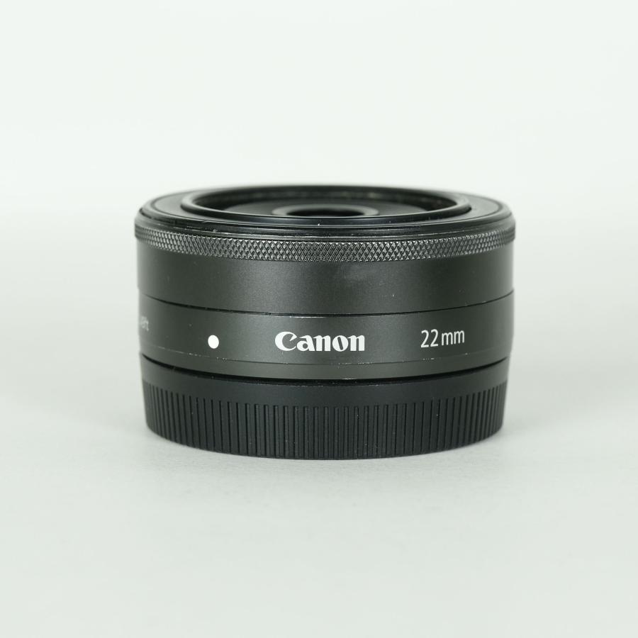 新品級◆Canon EF-M 22mm F2 STM グラファイト◆6580 ジャンク品 | フィルター付] Canon EF-M22mm F2 STM [グラファイト] EF