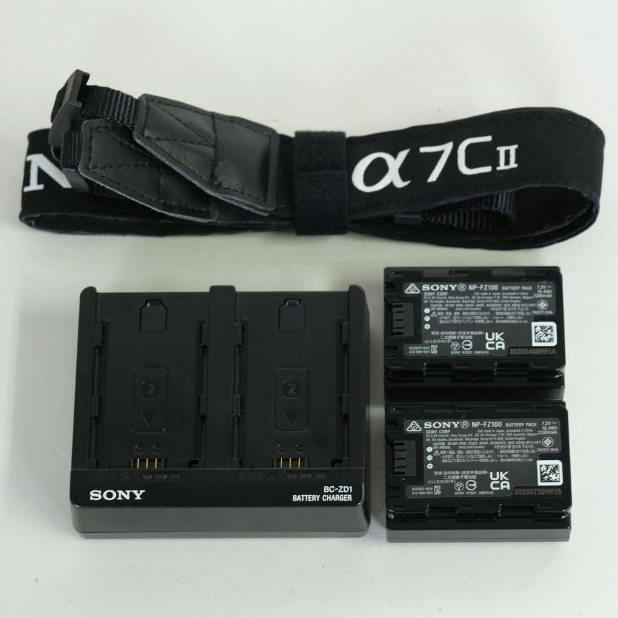 SONY α7C II ボディ 保証書あり バッテリー付き ショット数325 美品 | シャッター数1,154 回｜バッテリー2個・チャージャー付] SONY