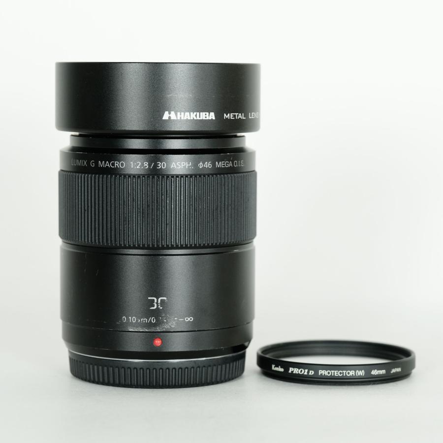 良品｜メタルフード・フィルター付] Panasonic LUMIX G MACRO
