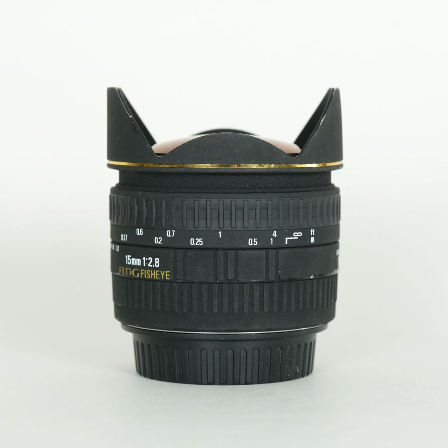 SIGMA (シグマ) 15mm F2.8EX DG キャノンEF用 並品] SIGMA 15mm F2.8EX DG DIAGONAL FISHEYE (キヤノンEF用
