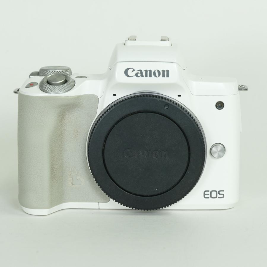 並品 | バッテリー2個付] Canon EOS Kiss M2 [ボディ ホワイト] EF-M