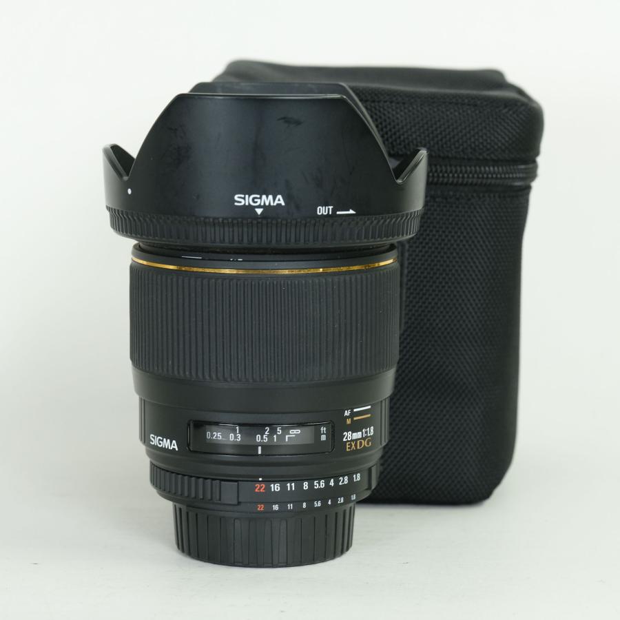 良品] SIGMA 28mm F1.8 EX DG ASPHERICAL MACRO [ニコンF用] | Nikon F
