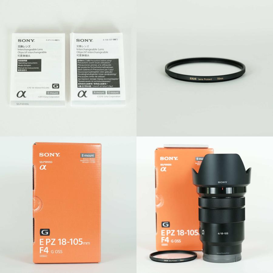 SONY E PZ 18-105mm F4 G OSS フィルター付き Amazon.com : Sony E PZ 18-105mm f/4 G OSS Lens (SELP18105G) +