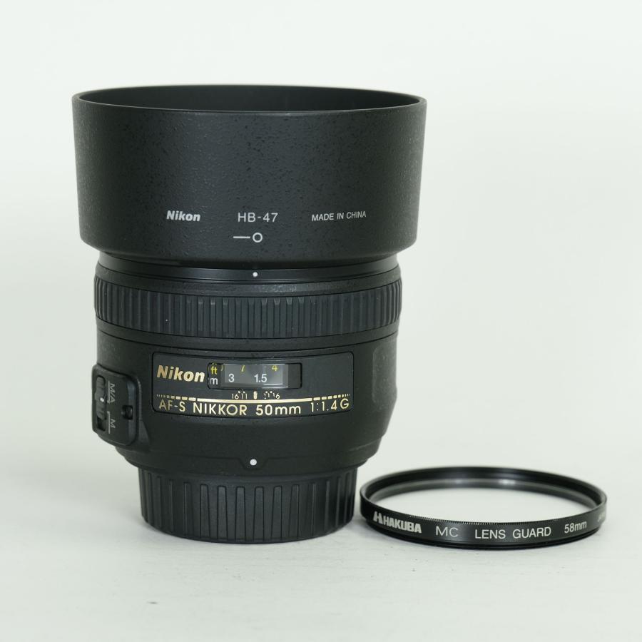 美品 | フィルター付] Nikon AF-S NIKKOR 50mm f/1.4G Fマウント