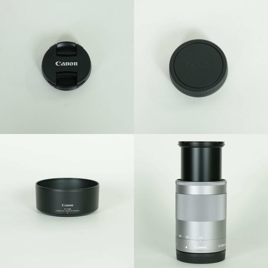 良品 | フィルター付] Canon EF-M55-200mm F4.5-6.3 IS STM シルバー