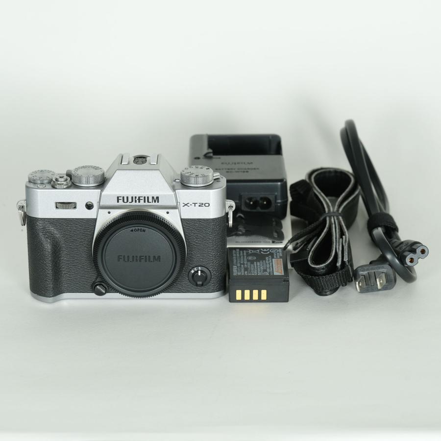 良品 | シャッター数18回] FUJIFILM X-T20 [ボディ シルバー] X