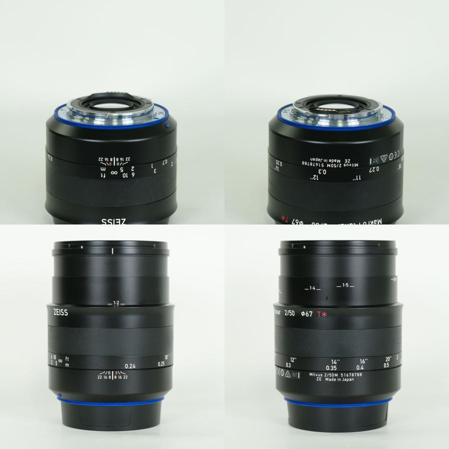 良品 | フィルター付] Carl Zeiss Milvus 50mm F2 M ZE [キヤノンEF用