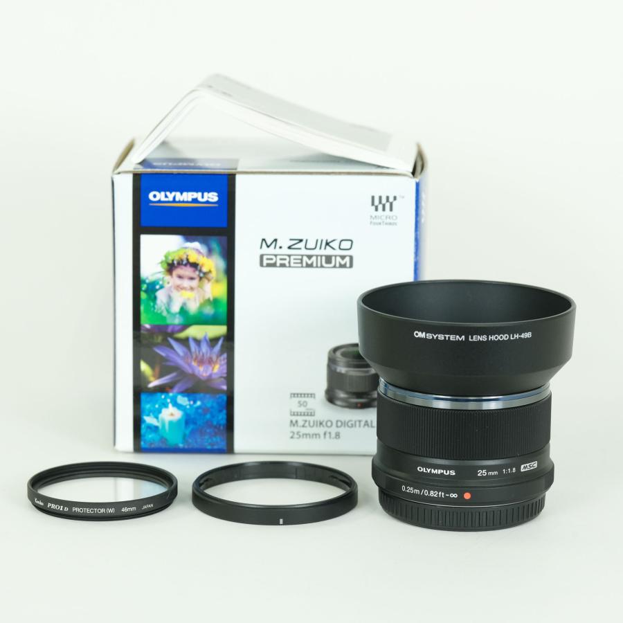 美品 | フード・フィルター付] OLYMPUS M.ZUIKO DIGITAL 25mm F1.8