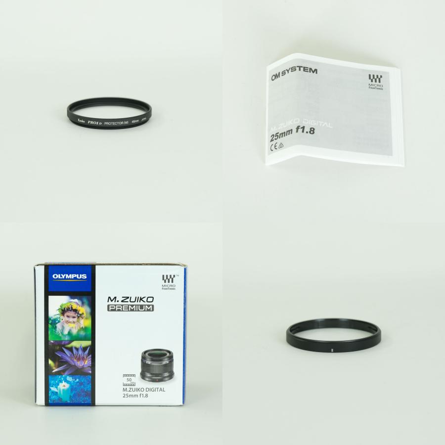 美品 | フード・フィルター付] OLYMPUS M.ZUIKO DIGITAL 25mm F1.8