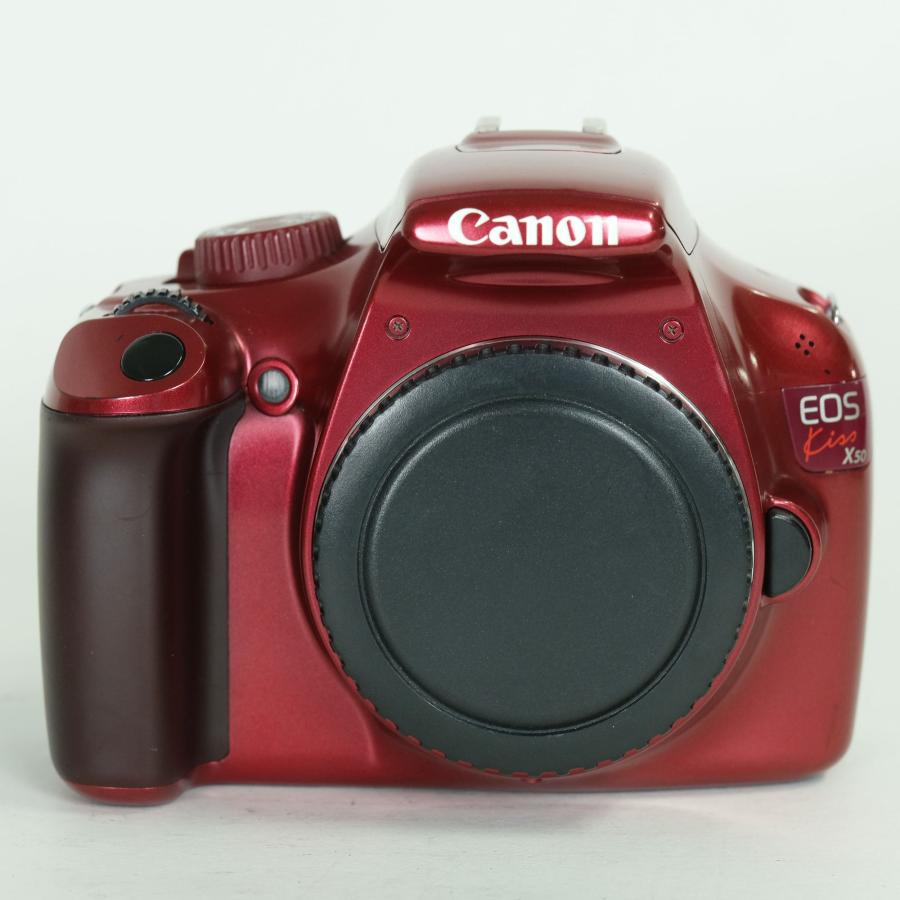 並品] Canon EOS Kiss X50 ボディ レッド | キヤノンEF-Sマウント