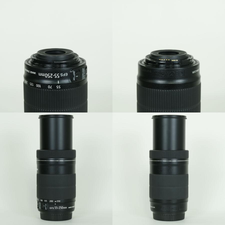 Canon EF-S 55-250mm F4-5.6 IS キャノン フード付 美品 美品Canon
