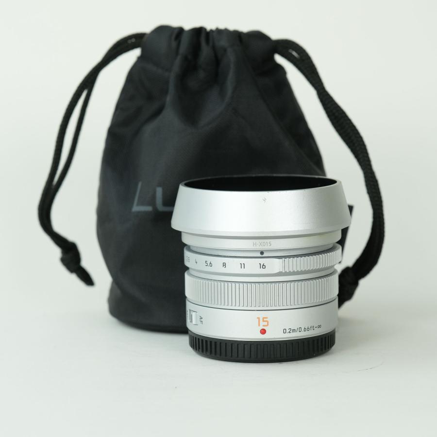 [良品] Panasonic LEICA DG SUMMILUX 15mm F1.7 ASPH. [シルバー] | マイクロフォーサーズマウント 中古 | 
