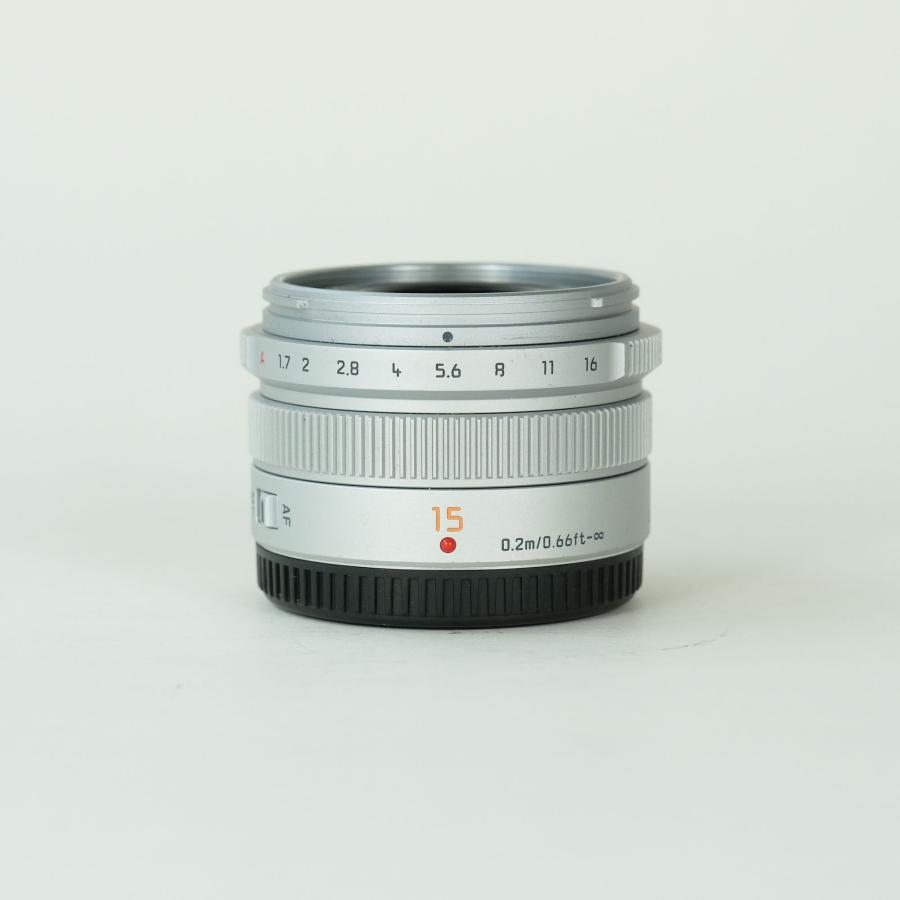 [良品] Panasonic LEICA DG SUMMILUX 15mm F1.7 ASPH. [シルバー] | マイクロフォーサーズマウント 中古 |  | 01