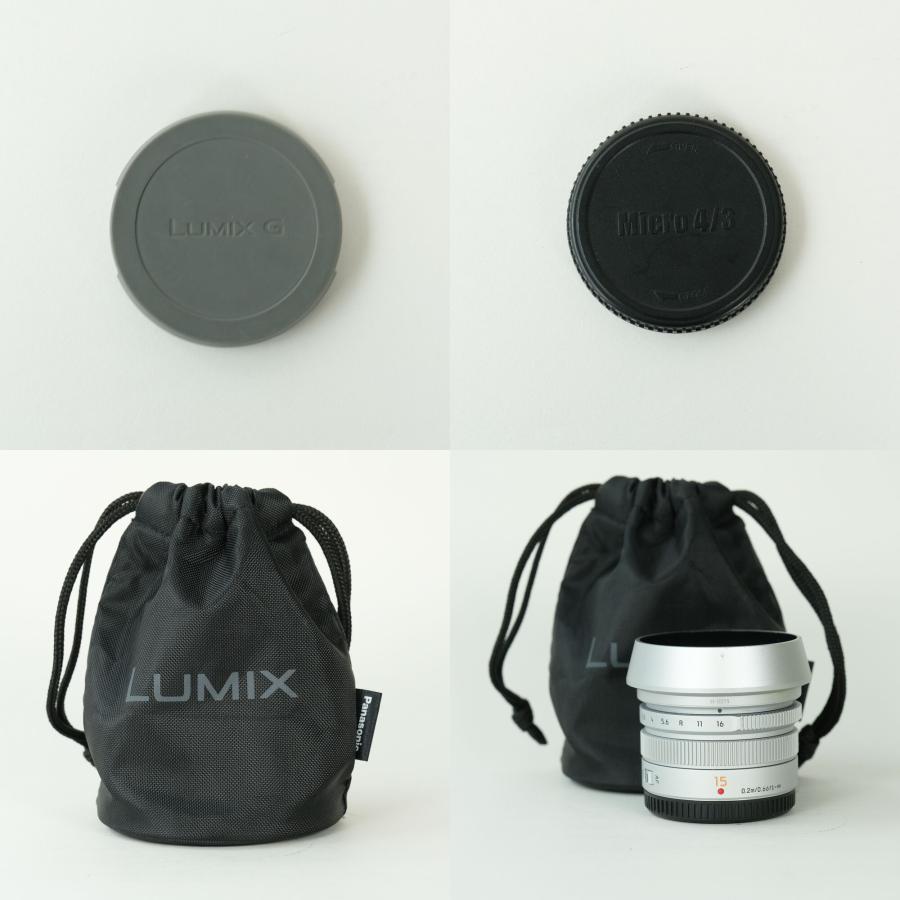 [良品] Panasonic LEICA DG SUMMILUX 15mm F1.7 ASPH. [シルバー] | マイクロフォーサーズマウント 中古 |  | 09
