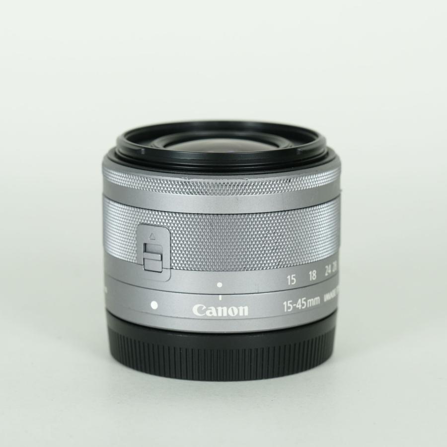 並品 | フィルター付] Canon EF-M15-45mm F3.5-6.3 IS STM [シルバー