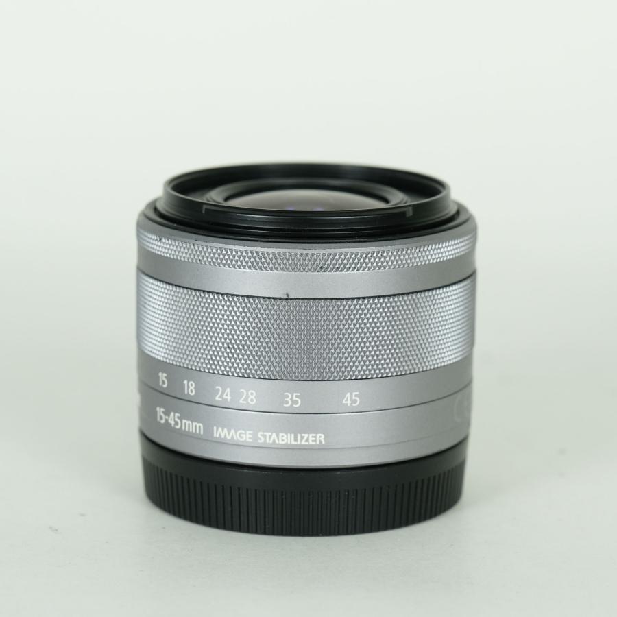 並品 | フィルター付] Canon EF-M15-45mm F3.5-6.3 IS STM [シルバー