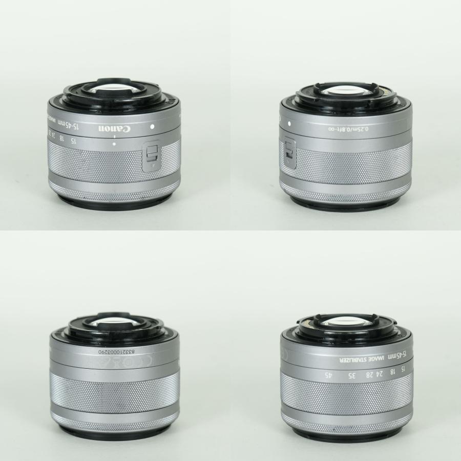 並品 | フィルター付] Canon EF-M15-45mm F3.5-6.3 IS STM [シルバー