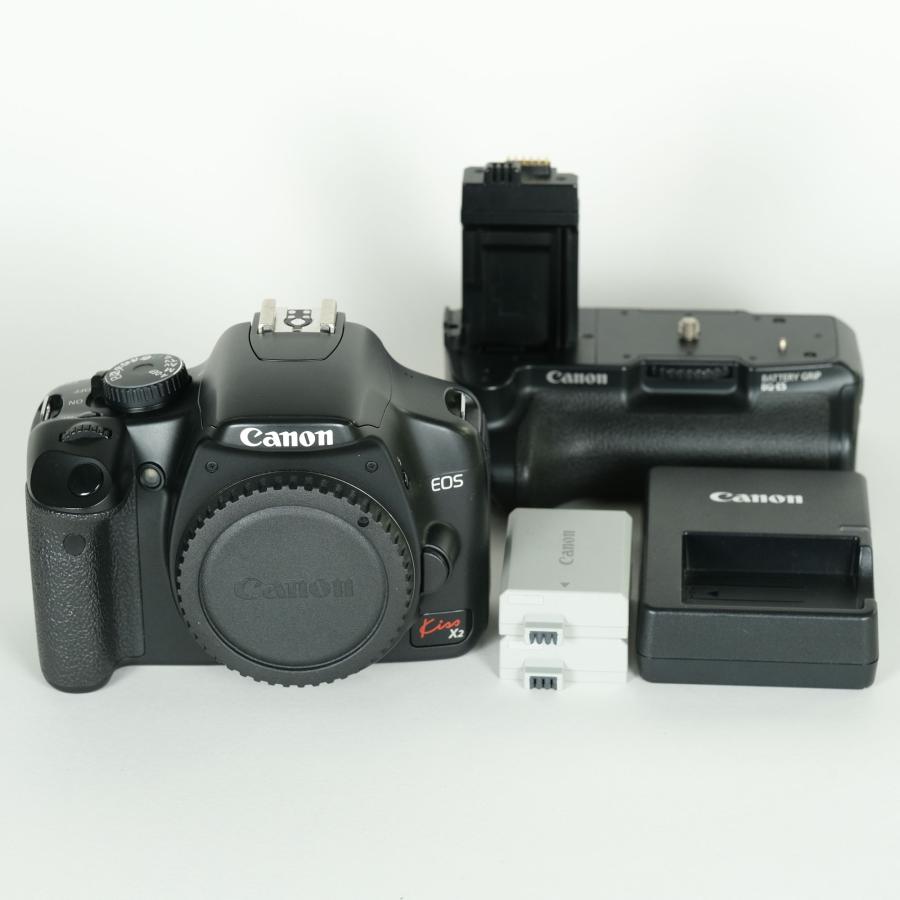 良品 | バッテリーグリップ付] Canon EOS Kiss X2 ボディ キヤノンEF-S