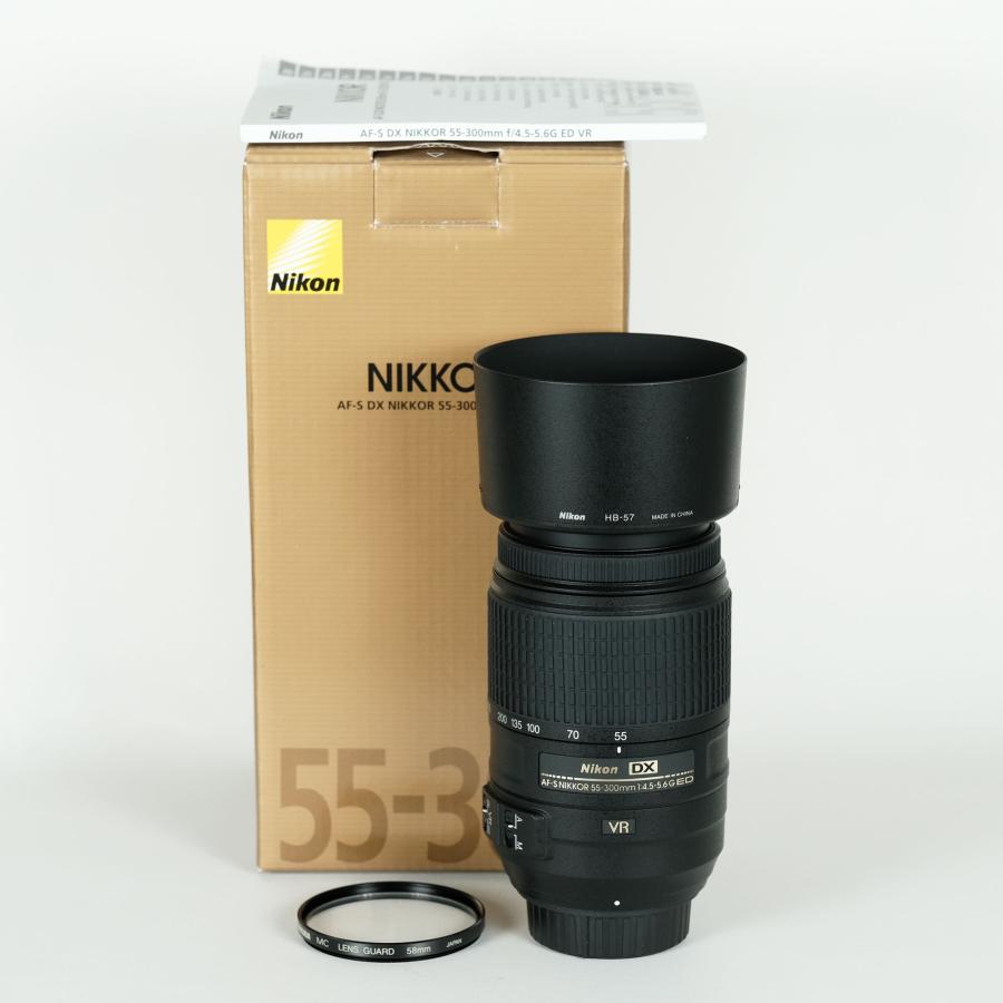 美品 | フィルター付] Nikon AF-S DX NIKKOR 55-300mm F4.5-5.6G ED VR