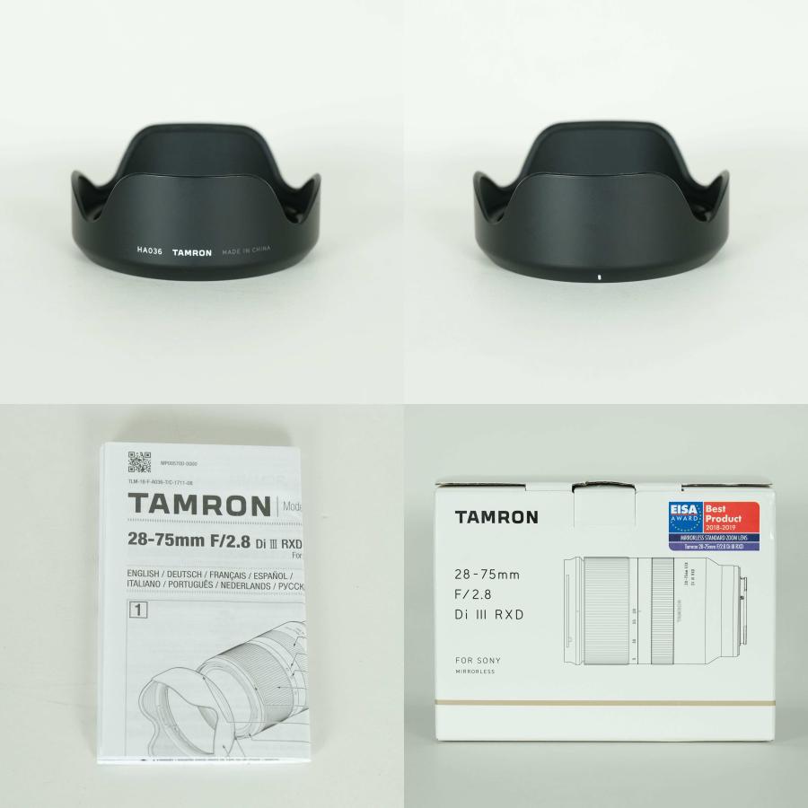 良品] TAMRON 28-75mm F/2.8 Di III RXD (Model A036) [ソニーE用