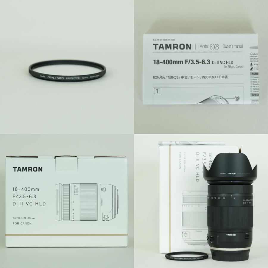 良品 | フィルター付] TAMRON 18-400mm F/3.5-6.3 Di II VC HLD (Model