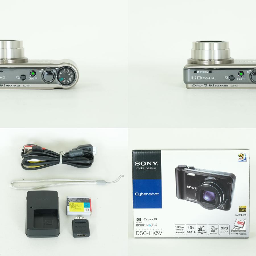 美品] SONY Cyber-shot DSC-HX5V N ゴールド | コンパクトデジタル
