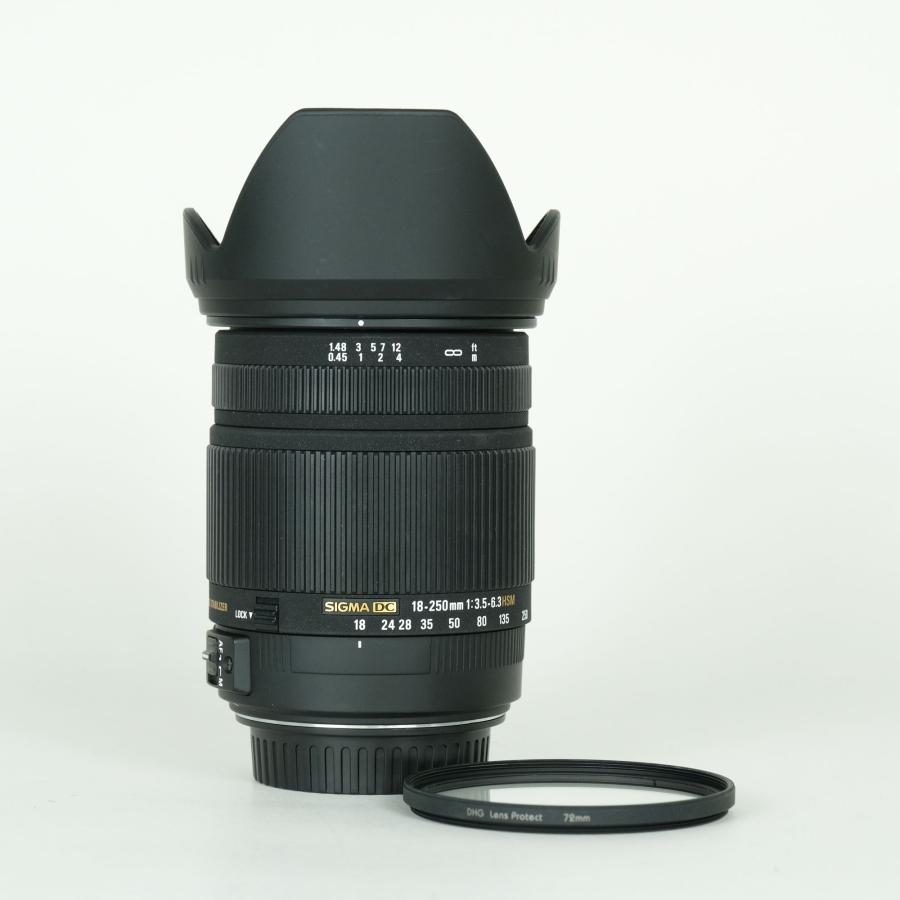 SIGMA 18-250mm canon EF フィルター付き 美品 | フィルター付] SIGMA 18-250mm F3.5-6.3 DC OS HSM [キヤノンEF