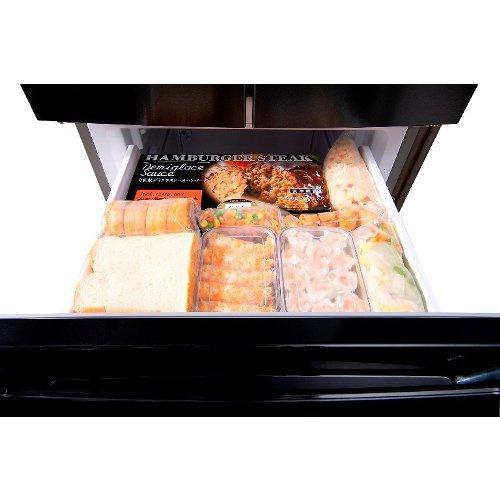 アイリスオーヤマ(Iris Ohyama) IRSN-32A-B ブラック 4ドア冷凍冷蔵庫 観音開き 320L 幅635mmの画像