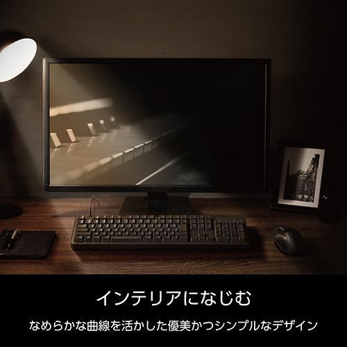 エレコム(ELECOM) TK-MC50UKL-BK ブラック キーボード 有線 着脱式USBケーブル 赤軸 リニア テンキー付き