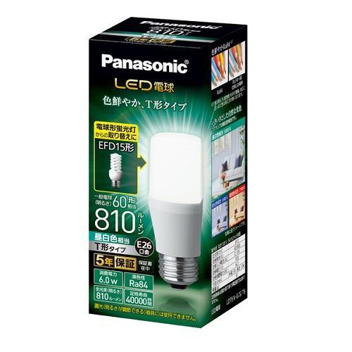 Panasonic（パナソニック） LDT6NGST6 LED電球 T形タイプ 昼白色 E26