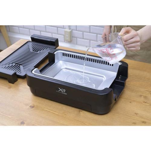 yktyskman　gfcハンドル•モリヤプレートセット　④ 山善(YAMAZEN) NEGME-010F ブラック ホットプレート 吸煙焼き肉グリル