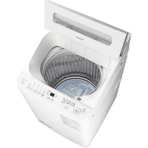 シャープ(SHARP) ES-GV7L-W ホワイト系 穴なし槽シリーズ 全自動洗濯機