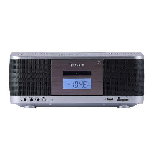 Aurex(オーレックス) AX-KCR70S シルバー SD・USB・CDラジオカセットレコーダーの画像