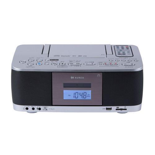 Aurex(オーレックス) AX-KCR70S シルバー SD・USB・CDラジオカセットレコーダーの画像