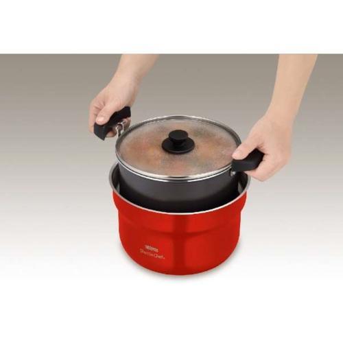 サーモス(THERMOS) KBJ-3002-UR アーバンレッド 真空保温調理器