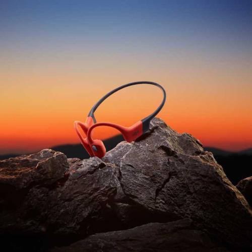 Shokz(AfterShokz)(ショックス(アフターショックス)) OPENSWIM PRO レッド 骨伝導イヤホン Bluetooth 5.4 防水・ MP3 SKZ-EP-000029の画像