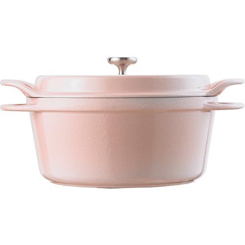 ⭐️新品未使用⭐️ バーミキュラ オーブンポットラウンド 18cm 可愛い　ピンク バーミキュラ 【訳あり】オーブンポットラウンド 18cm パールピンク