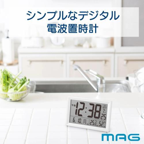 MAG(マグ) W-812 WH-Z ホワイト デジタル電波置掛兼用時計ビュー